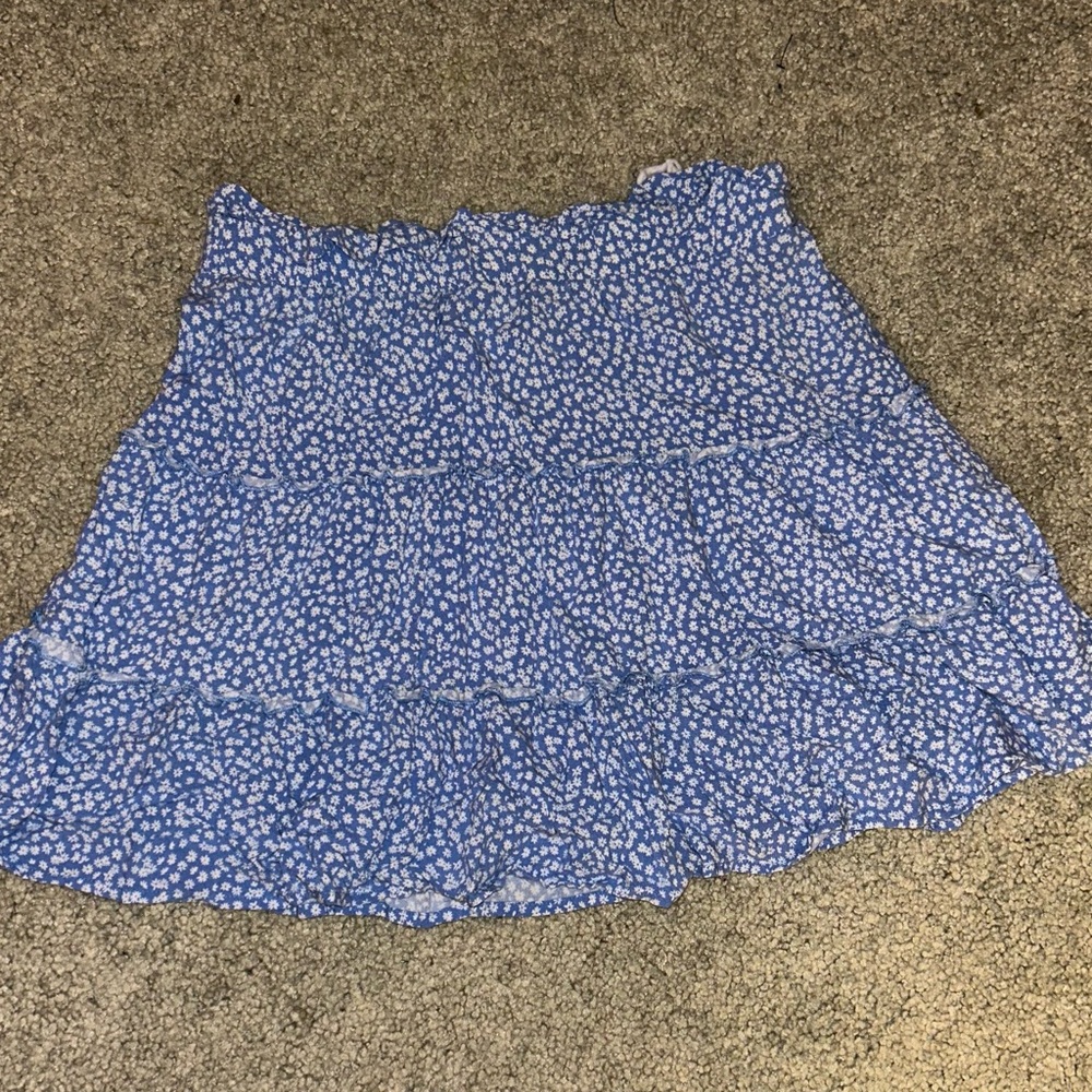 Blue Floral Women's Skirt